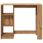 vidaXL Tavolo Bar con Ripiano Rovere 124x46x103,5 cm Multistrato vidaXL Tavolo Bar con Ripiano Rovere 124x46x103,5 cm Multistrato