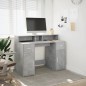 vidaXL Scrivania con Luci LED Grigio Cemento 120x55x91 cm Multistrato vidaXL Scrivania con Luci LED Grigio Cemento 120x55x91 cm Multistrato