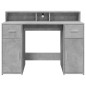 vidaXL Scrivania con Luci LED Grigio Cemento 120x55x91 cm Multistrato vidaXL Scrivania con Luci LED Grigio Cemento 120x55x91 cm Multistrato