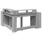 vidaXL Scrivania con Luci LED Grigio Sonoma 152x152x91cm in Truciolato