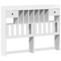 vidaXL Letto Libreria senza Materasso Bianco 140x200 cm Legno di Pino vidaXL Letto Libreria senza Materasso Bianco 140x200 cm Legno di Pino
