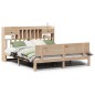 vidaXL Letto Libreria senza Materasso 200x200 cm in Legno di Pino vidaXL Letto Libreria senza Materasso 200x200 cm in Legno di Pino