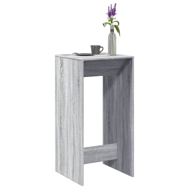vidaXL Tavolo da Bar Grigio Sonoma 51x50x103,5 cm in Legno Multistrato vidaXL Tavolo da Bar Grigio Sonoma 51x50x103,5 cm in Legno Multistrato