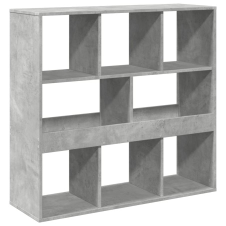 vidaXL Libreria/Divisorio Grigio Cemento 100x33x94,5 cm
