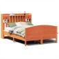 vidaXL Letto Libreria senza Materasso Marrone Cera 140x200 cm in Pino vidaXL Letto Libreria senza Materasso Marrone Cera 140x200 cm in Pino