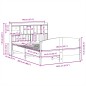 vidaXL Letto Libreria senza Materasso Marrone Cera 140x200 cm in Pino vidaXL Letto Libreria senza Materasso Marrone Cera 140x200 cm in Pino