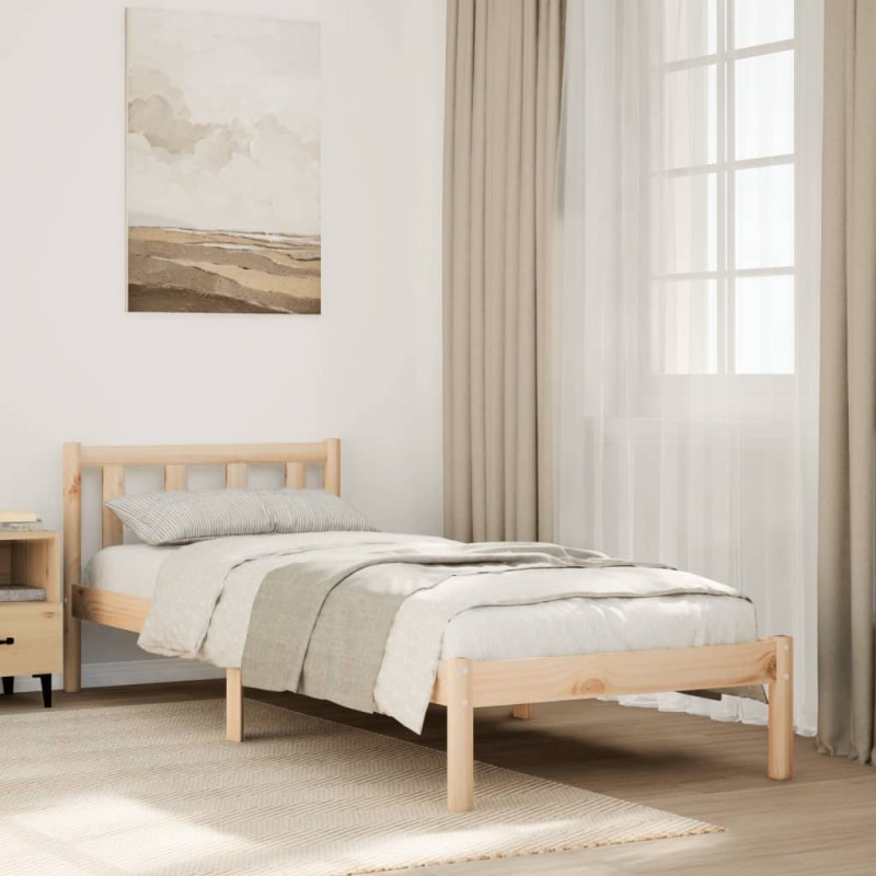 vidaXL Letto Extra Lungo senza Materasso 80x220 cm in Legno di Pino vidaXL Letto Extra Lungo senza Materasso 80x220 cm in Legno di Pino