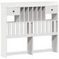 vidaXL Letto Libreria senza Materasso Bianco 135x190 cm Legno di Pino vidaXL Letto Libreria senza Materasso Bianco 135x190 cm Legno di Pino