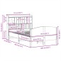 vidaXL Letto Libreria senza Materasso Bianco 135x190 cm Legno di Pino vidaXL Letto Libreria senza Materasso Bianco 135x190 cm Legno di Pino