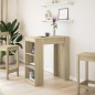 vidaXL Tavolo Bar con Rastrelliera Sonoma 95x47x103,5 cm Multistrato vidaXL Tavolo Bar con Rastrelliera Sonoma 95x47x103,5 cm Multistrato