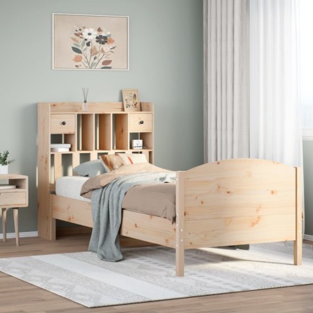 vidaXL Letto Libreria senza Materasso 100x200 cm in Legno di Pino