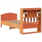 vidaXL Letto Libreria senza Materasso Marrone Cera 90x190 cm in Pino vidaXL Letto Libreria senza Materasso Marrone Cera 90x190 cm in Pino
