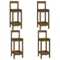 Set da Bar 5 pz Miele in Legno Massello di Pino Set da Bar 5 pz Miele in Legno Massello di Pino