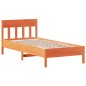 vidaXL Letto Libreria senza Materasso Marrone Cera 75x190 cm in Pino vidaXL Letto Libreria senza Materasso Marrone Cera 75x190 cm in Pino