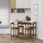 Set da Bar 5 pz Miele in Legno Massello di Pino Set da Bar 5 pz Miele in Legno Massello di Pino
