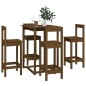 Set da Bar 5 pz Miele in Legno Massello di Pino Set da Bar 5 pz Miele in Legno Massello di Pino