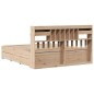 vidaXL Letto Libreria senza Materasso 200x200 cm in Legno di Pino vidaXL Letto Libreria senza Materasso 200x200 cm in Legno di Pino