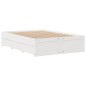 vidaXL Letto Libreria senza Materasso Bianco 160x200 cm Legno di Pino vidaXL Letto Libreria senza Materasso Bianco 160x200 cm Legno di Pino