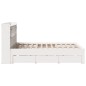 vidaXL Letto Libreria senza Materasso Bianco 160x200 cm Legno di Pino vidaXL Letto Libreria senza Materasso Bianco 160x200 cm Legno di Pino