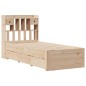 vidaXL Letto Libreria senza Materasso 90x200 cm Legno Massello Pino vidaXL Letto Libreria senza Materasso 90x200 cm Legno Massello Pino