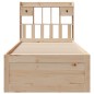 vidaXL Letto Libreria senza Materasso 90x200 cm Legno Massello Pino vidaXL Letto Libreria senza Materasso 90x200 cm Legno Massello Pino