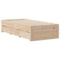 vidaXL Letto Libreria senza Materasso 90x200 cm Legno Massello Pino vidaXL Letto Libreria senza Materasso 90x200 cm Legno Massello Pino