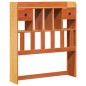 vidaXL Letto Libreria senza Materasso Marrone Cera 90x190 cm in Pino vidaXL Letto Libreria senza Materasso Marrone Cera 90x190 cm in Pino