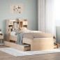 vidaXL Letto Libreria senza Materasso 90x190 cm Legno Massello Pino vidaXL Letto Libreria senza Materasso 90x190 cm Legno Massello Pino