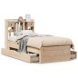 vidaXL Letto Libreria senza Materasso 90x190 cm Legno Massello Pino vidaXL Letto Libreria senza Materasso 90x190 cm Legno Massello Pino