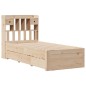 vidaXL Letto Libreria senza Materasso 90x190 cm Legno Massello Pino vidaXL Letto Libreria senza Materasso 90x190 cm Legno Massello Pino