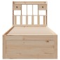 vidaXL Letto Libreria senza Materasso 90x190 cm Legno Massello Pino vidaXL Letto Libreria senza Materasso 90x190 cm Legno Massello Pino
