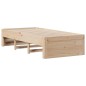 vidaXL Letto Libreria senza Materasso 90x190 cm Legno Massello Pino vidaXL Letto Libreria senza Materasso 90x190 cm Legno Massello Pino