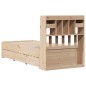 vidaXL Letto Libreria senza Materasso 90x190 cm Legno Massello Pino vidaXL Letto Libreria senza Materasso 90x190 cm Legno Massello Pino
