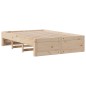vidaXL Letto Libreria senza Materasso 140x200 cm in Legno di Pino vidaXL Letto Libreria senza Materasso 140x200 cm in Legno di Pino