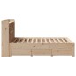 vidaXL Letto Libreria senza Materasso 140x200 cm in Legno di Pino vidaXL Letto Libreria senza Materasso 140x200 cm in Legno di Pino