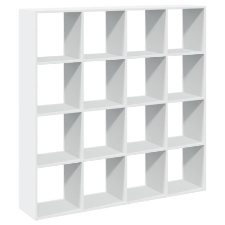 vidaXL Libreria Bianca 137,5x29x137,5 cm in Legno Multistrato