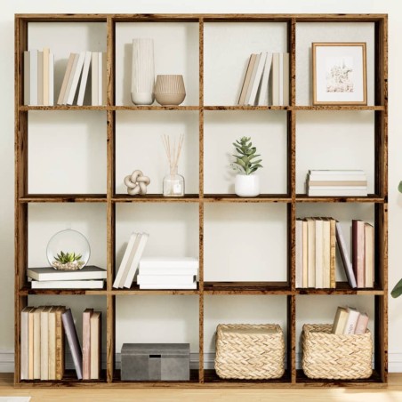 vidaXL Libreria Legno Antico 137,5x29x137,5 cm in Legno Multistrato