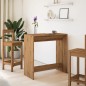 vidaXL Tavolo Bar Rovere Artigianale 102x50x103,5 cm Legno Multistrato