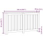 vidaXL Copertura Termosifone Bianca 149x20x82 cm Legno Multistrato vidaXL Copertura Termosifone Bianca 149x20x82 cm Legno Multistrato