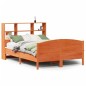 vidaXL Letto Libreria senza Materasso Marrone Cera 120x190 cm in Pino vidaXL Letto Libreria senza Materasso Marrone Cera 120x190 cm in Pino