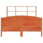 vidaXL Letto Libreria senza Materasso Marrone Cera 120x190 cm in Pino vidaXL Letto Libreria senza Materasso Marrone Cera 120x190 cm in Pino