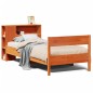 vidaXL Letto Libreria senza Materasso Marrone Cera 75x190 cm in Pino vidaXL Letto Libreria senza Materasso Marrone Cera 75x190 cm in Pino