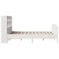vidaXL Letto Libreria senza Materasso Bianco 140x200 cm Legno di Pino vidaXL Letto Libreria senza Materasso Bianco 140x200 cm Legno di Pino
