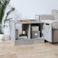 Tavolino da Salotto Grigio Cemento 50x50x36cm Legno Multistrato Tavolino da Salotto Grigio Cemento 50x50x36cm Legno Multistrato