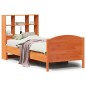 vidaXL Letto Libreria senza Materasso Marrone Cera 75x190 cm in Pino vidaXL Letto Libreria senza Materasso Marrone Cera 75x190 cm in Pino