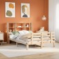 vidaXL Letto Libreria senza Materasso 140x190 cm in Legno di Pino vidaXL Letto Libreria senza Materasso 140x190 cm in Legno di Pino