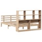 vidaXL Letto Libreria senza Materasso 140x190 cm in Legno di Pino vidaXL Letto Libreria senza Materasso 140x190 cm in Legno di Pino