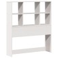 vidaXL Letto Libreria senza Materasso Bianco 100x200 cm Legno di Pino