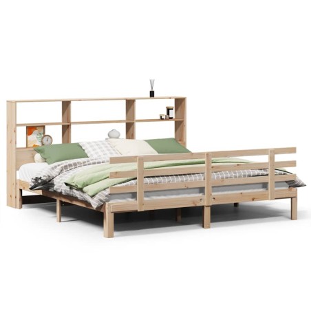 vidaXL Letto Libreria senza Materasso 180x200 cm in Legno di Pino