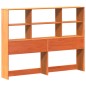 vidaXL Letto Libreria senza Materasso Marrone Cera 160x200 cm in Pino vidaXL Letto Libreria senza Materasso Marrone Cera 160x200 cm in Pino